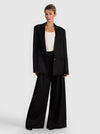 RONAN OVERSIZED BOXY BLAZER-Black-ALICE + OLIVIA