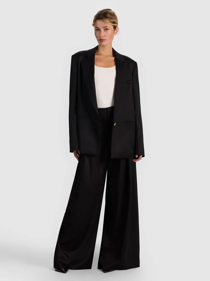 RONAN OVERSIZED BOXY BLAZER-Black-ALICE + OLIVIA