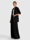 RONAN OVERSIZED BOXY BLAZER-Black-ALICE + OLIVIA