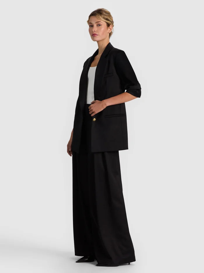 RONAN OVERSIZED BOXY BLAZER-Black-ALICE + OLIVIA