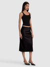 MAEVE WOOL SLIP SKIRT-Black-ALICE + OLIVIA