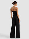 KELCEY STRAPLESS WOOL JUMPSUIT-Black-ALICE + OLIVIA