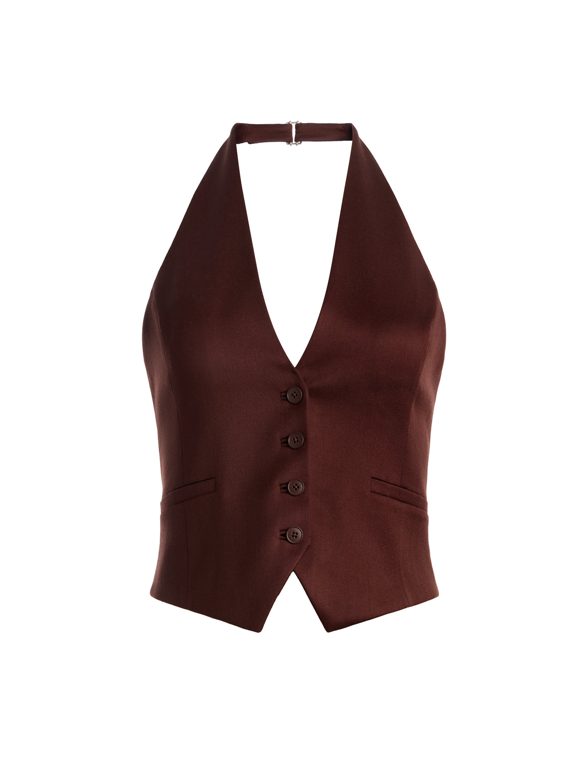 ERICA VEST - DARK CHOCOLATE