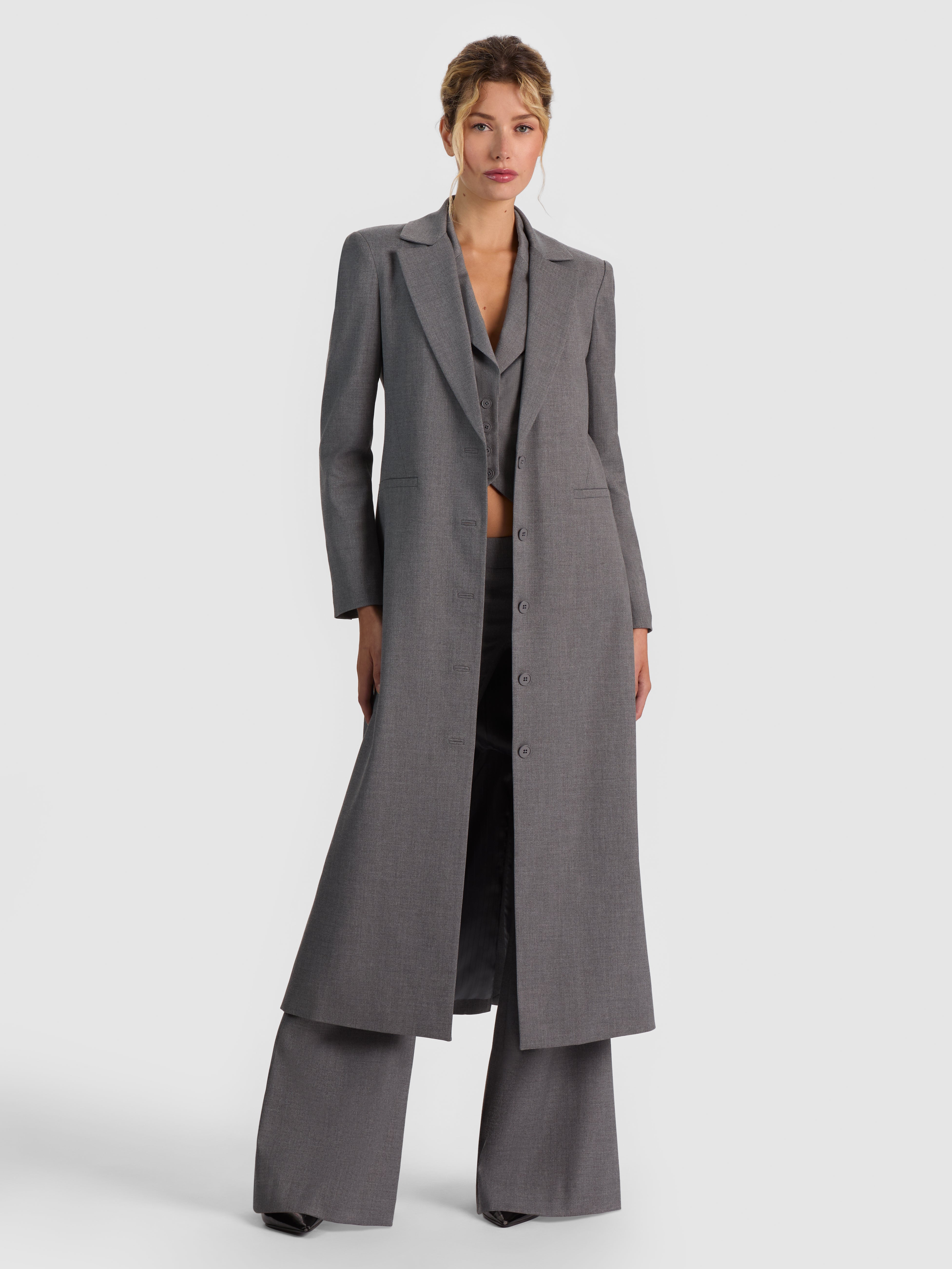 NEVADA TRENCH COAT in BLACK/MULTI | ALICE + OLIVIA