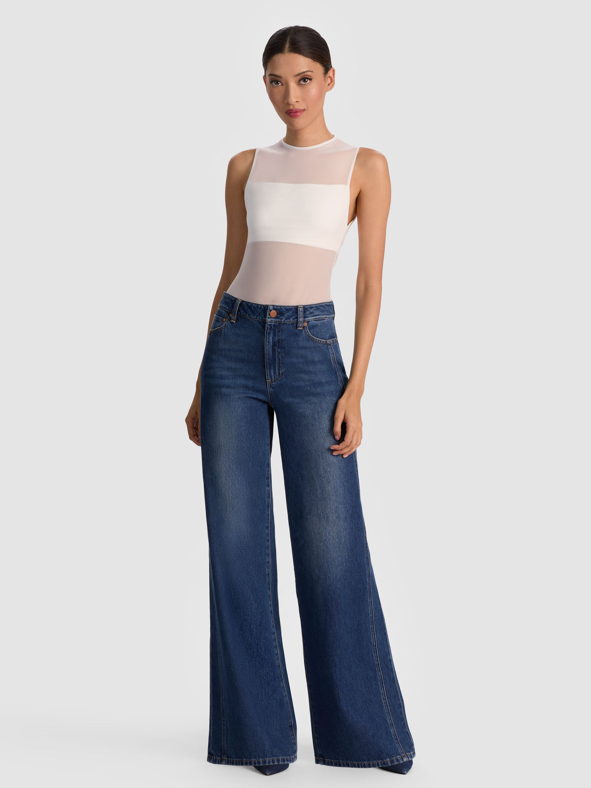 BANDEAU SLEEVELESS BODYSUIT - OFF WHITE