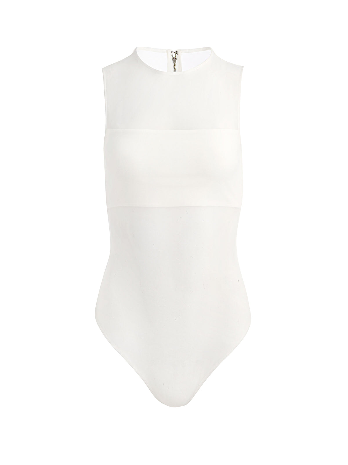 BANDEAU SLEEVELESS BODYSUIT - OFF WHITE