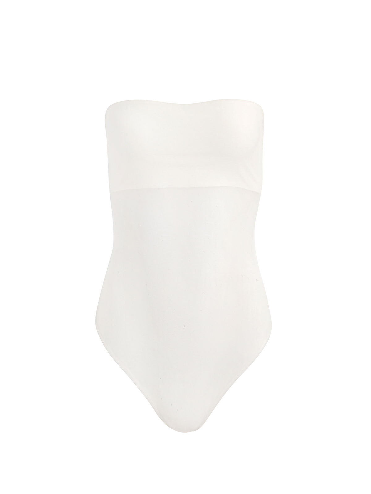 BANDEAU STRAPLESS BODYSUIT - OFF WHITE