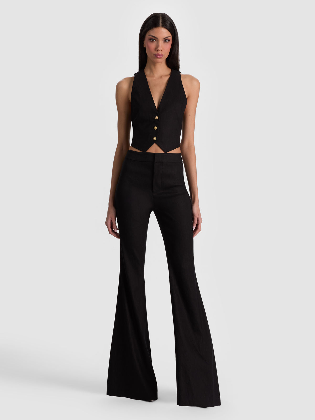LINDEN BOOTCUT TROUSER - BLACK