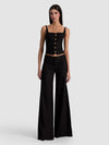 OLIVIA WIDE LEG PANT-Black-ALICE + OLIVIA