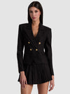 BLAZER COURT CROISÉ SABLE-ALICE + OLIVIA