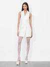 MERITT LINEN TUXEDO DRESS-Black-ALICE + OLIVIA