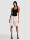 CONRY PLEATED BERMUDA SHORT-OFF WHITE-ALICE + OLIVIA