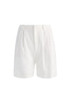 CONRY PLEATED BERMUDA SHORT-OFF WHITE-ALICE + OLIVIA