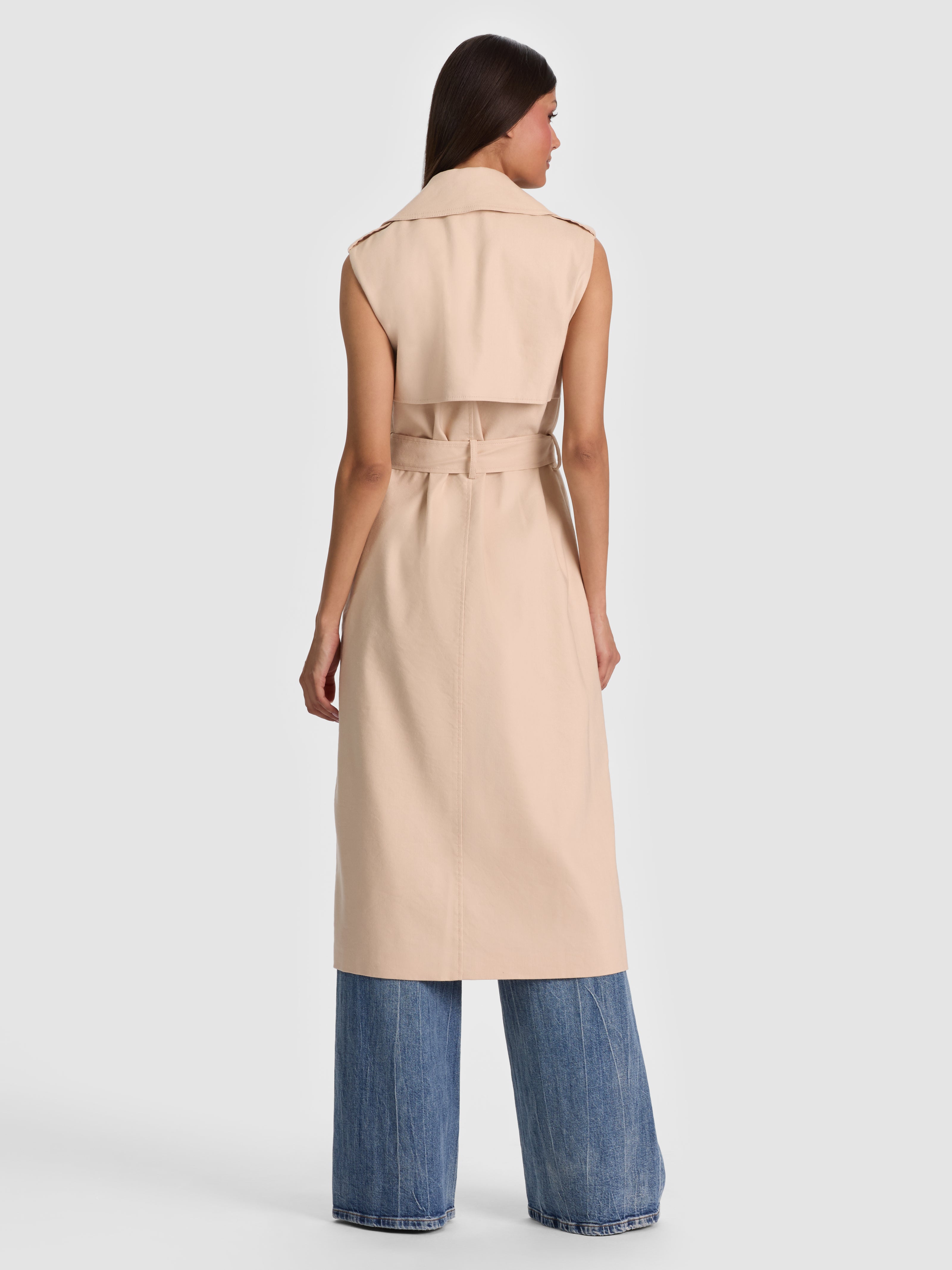 TRENCH KEITH SENZA MANICHE-ALICE + OLIVIA