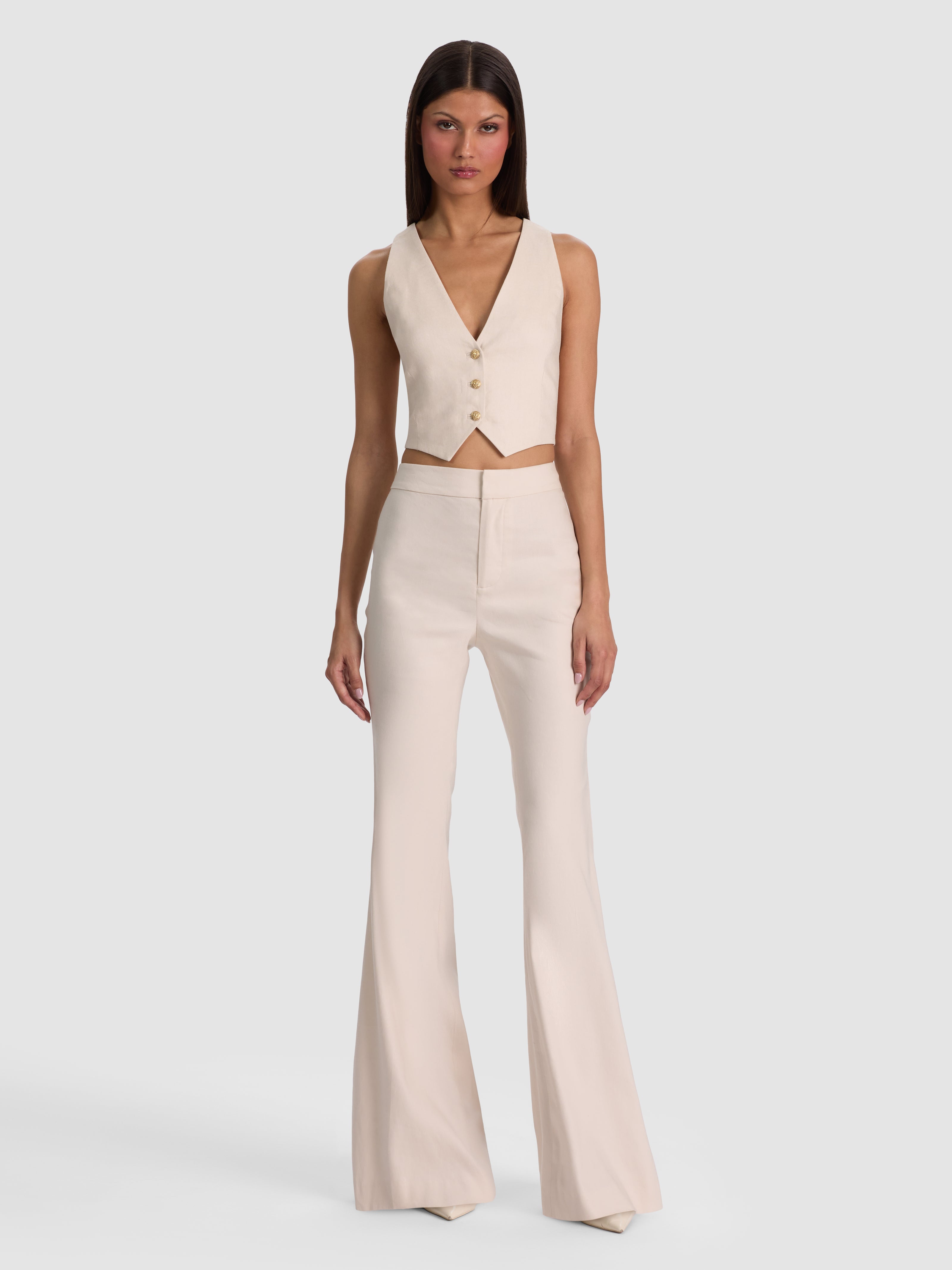 GILET DONNA IN LINO-ALICE + OLIVIA
