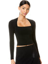 RICARDA CUT OUT TOP-Black-ALICE + OLIVIA