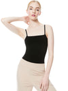 DRINA CROPPED RIB TANK-Black-ALICE + OLIVIA