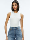 TONITA RIBBED TANK-ALMOND-ALICE + OLIVIA