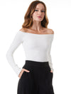 PULLOVER A COSTINE SCOLLATO ALLA BARDOT JEANNE-ALICE + OLIVIA