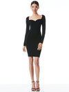 ABITO TIVEY CON SCOLLO A CUORE E RUCHES-ALICE + OLIVIA
