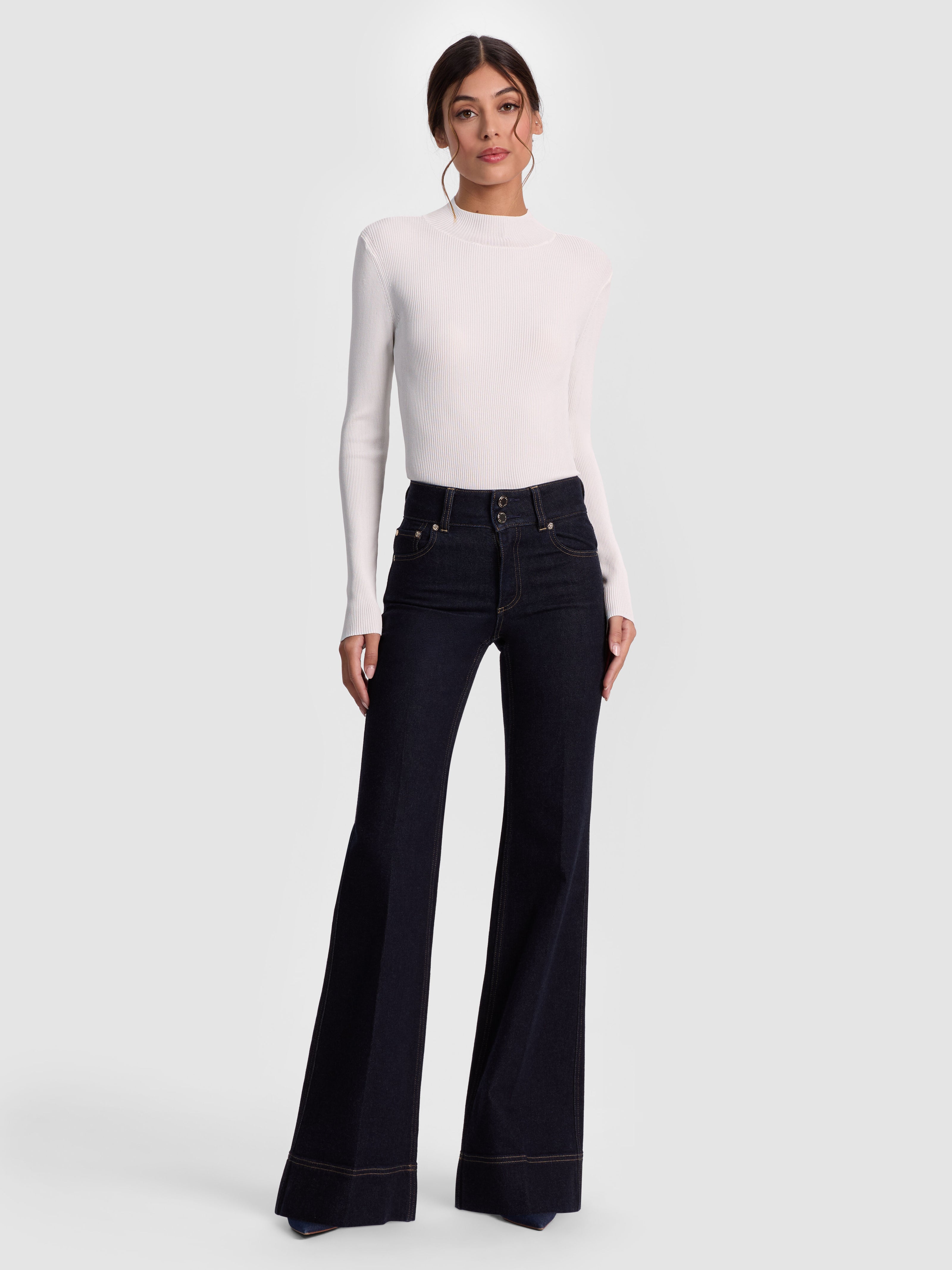 ROBERTA RIBBED TURTLENECK-ALICE + OLIVIA