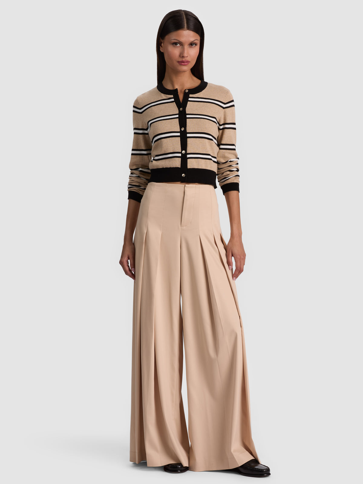 DOLLIE STRIPED CARDIGAN - BEACH DAY STRIPE SM