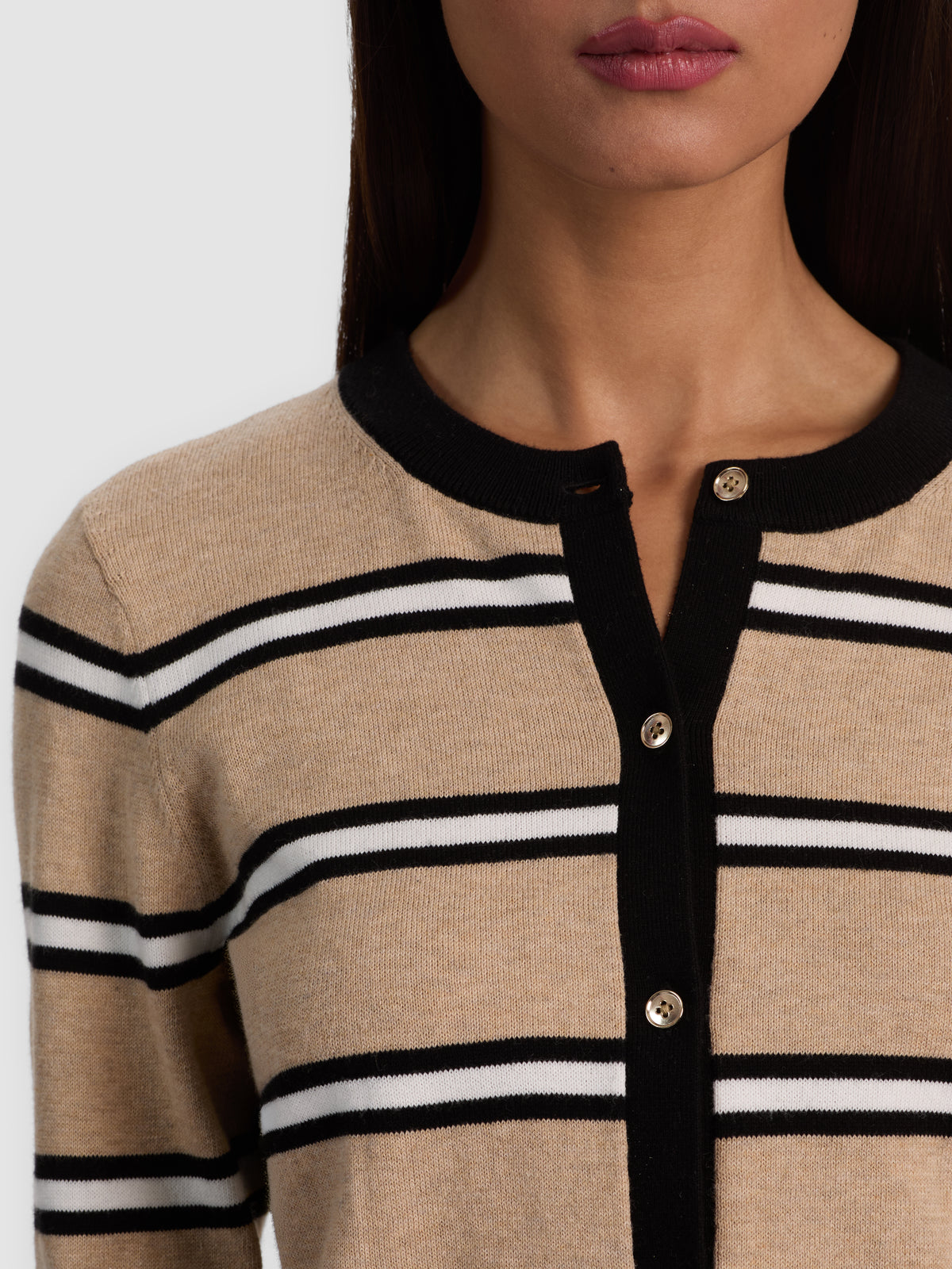 CARDIGAN A RIGHE DOLLIE-ALICE + OLIVIA