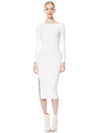 ROCHELLE BOATNECK MIDI DRESS-BLK/BLK-ALICE + OLIVIA