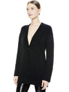 CARDIGAN AMPIO CON SCOLLO A V LOUIE-ALICE + OLIVIA