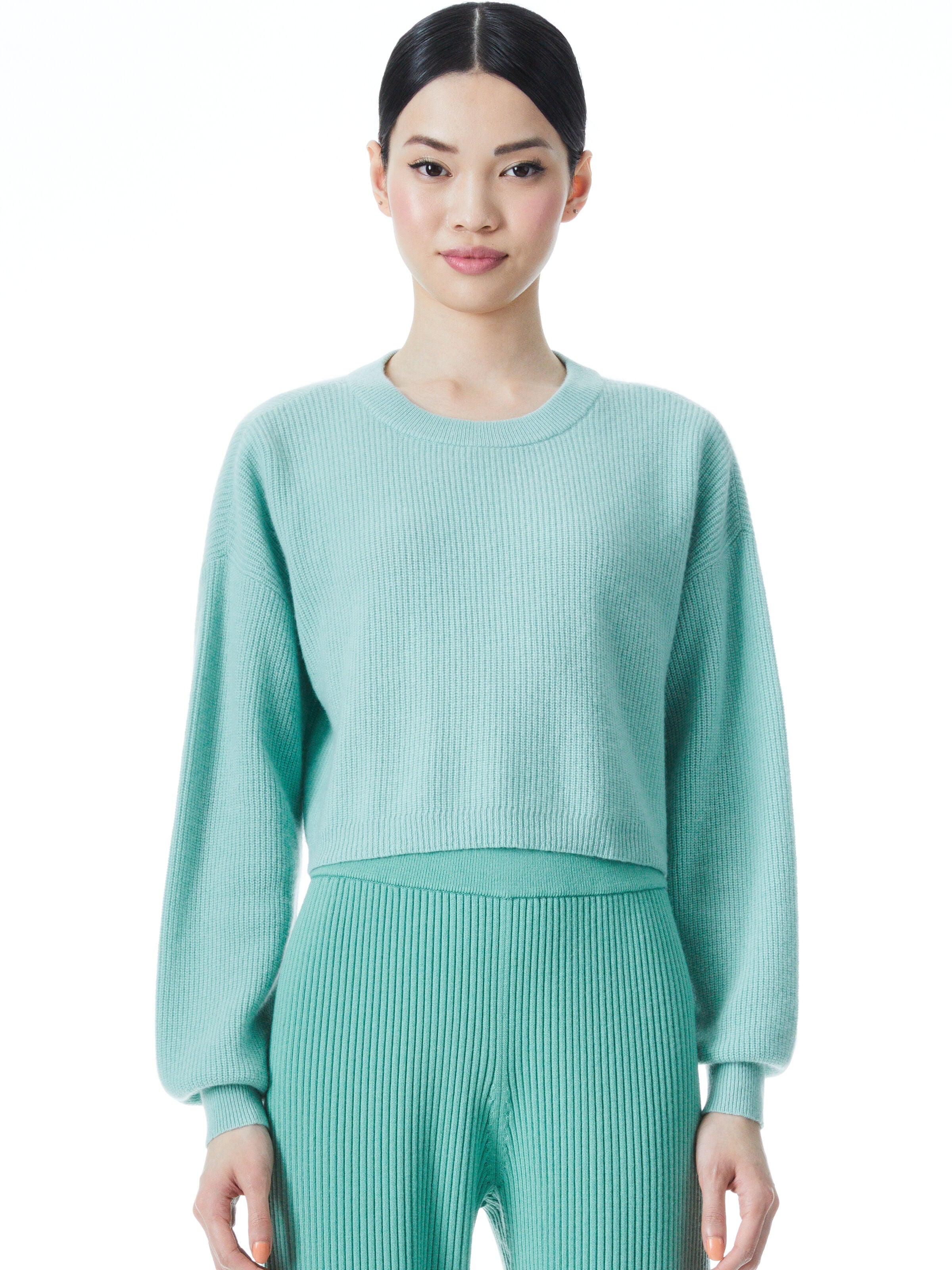 BRAD CREW NECK SWEATER-BREEZE-ALICE + OLIVIA