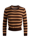 CAROLANN CASHMERE SHRUNKEN PULLOVER-DARK CHOCOLATE/PRALINE-ALICE + OLIVIA