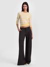 CAROLANN CASHMERE SHRUNKEN PULLOVER-BUTTER/ECRU-ALICE + OLIVIA