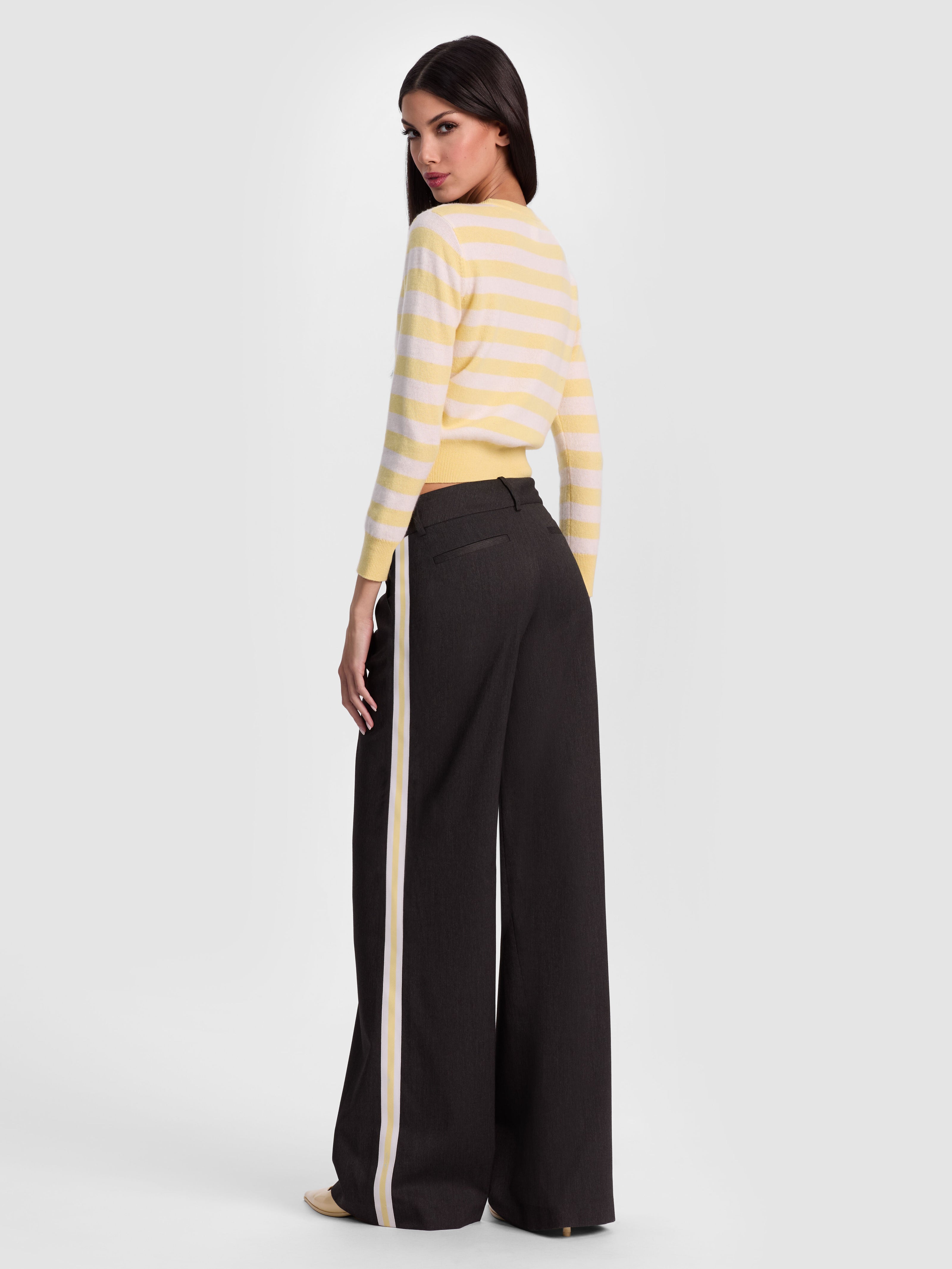CAROLANN CASHMERE SHRUNKEN PULLOVER-BUTTER/ECRU-ALICE + OLIVIA