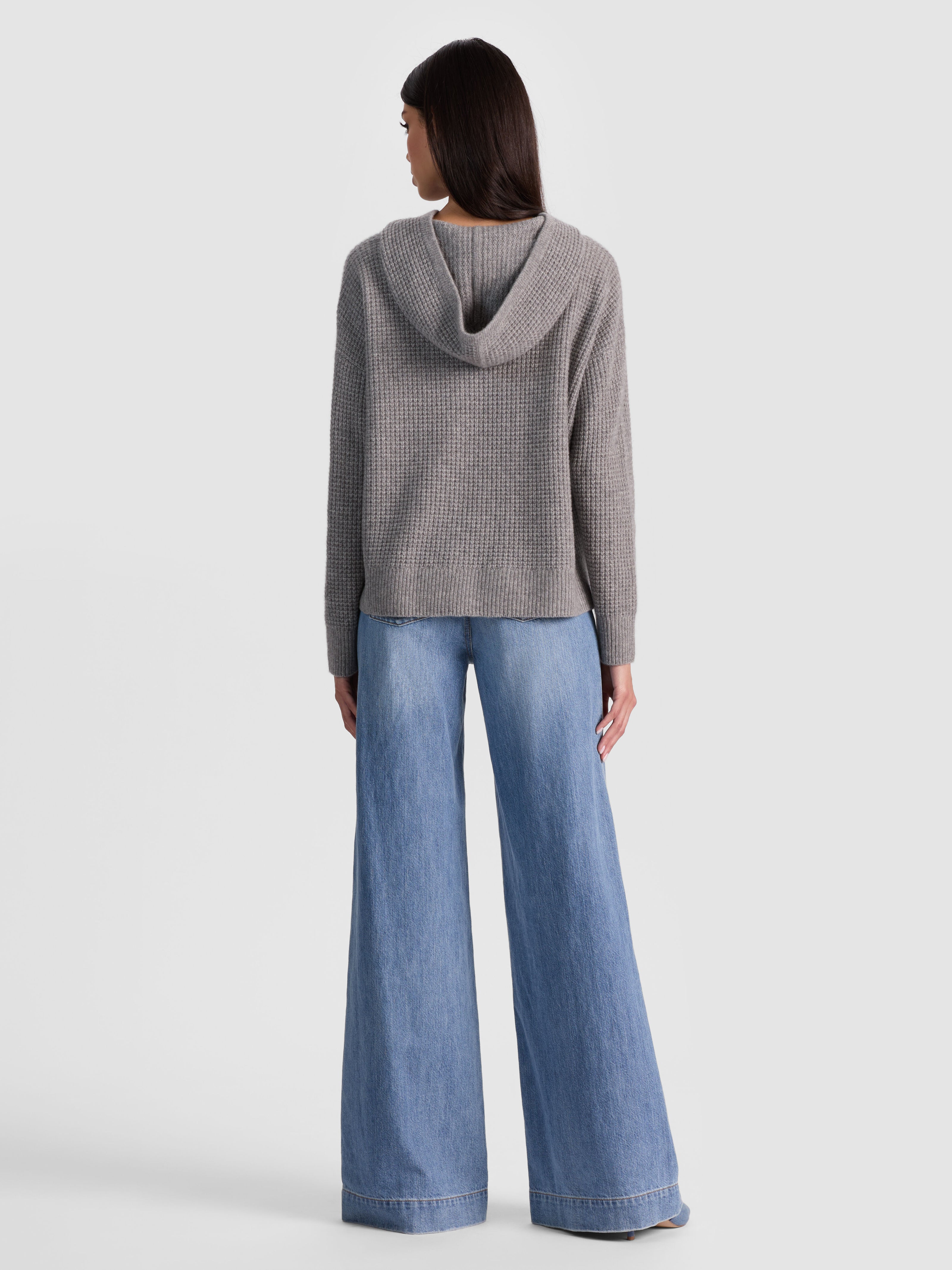 EMMANUELLE CASHMERE HOODIE-MEDIUM HEATHER GREY-ALICE + OLIVIA