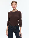 CAROLANN SHRUNKEN PULLOVER-ESPRESSO-ALICE + OLIVIA