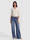 FELPA DOLLIE CASHMERE CON ZIP E CAPPUCCIO-ALICE + OLIVIA