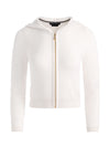 FELPA DOLLIE CASHMERE CON ZIP E CAPPUCCIO-ALICE + OLIVIA