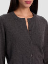 DOLLIE CASHMERE CARDIGAN-CHARCOAL HEATHER-ALICE + OLIVIA