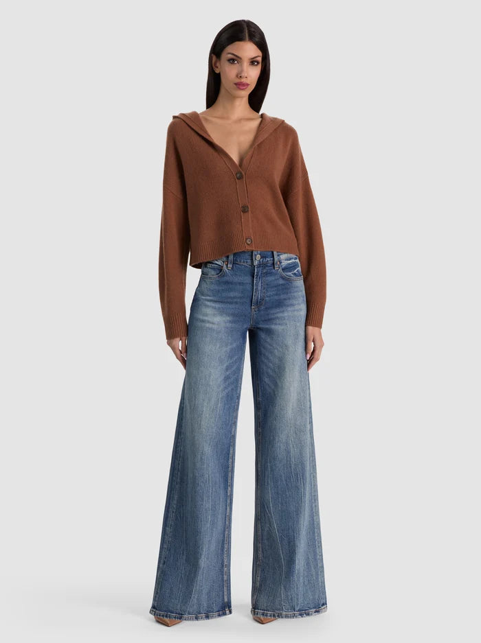 COREY HOODED CASHMERE CARDIGAN-CAMEL-ALICE + OLIVIA