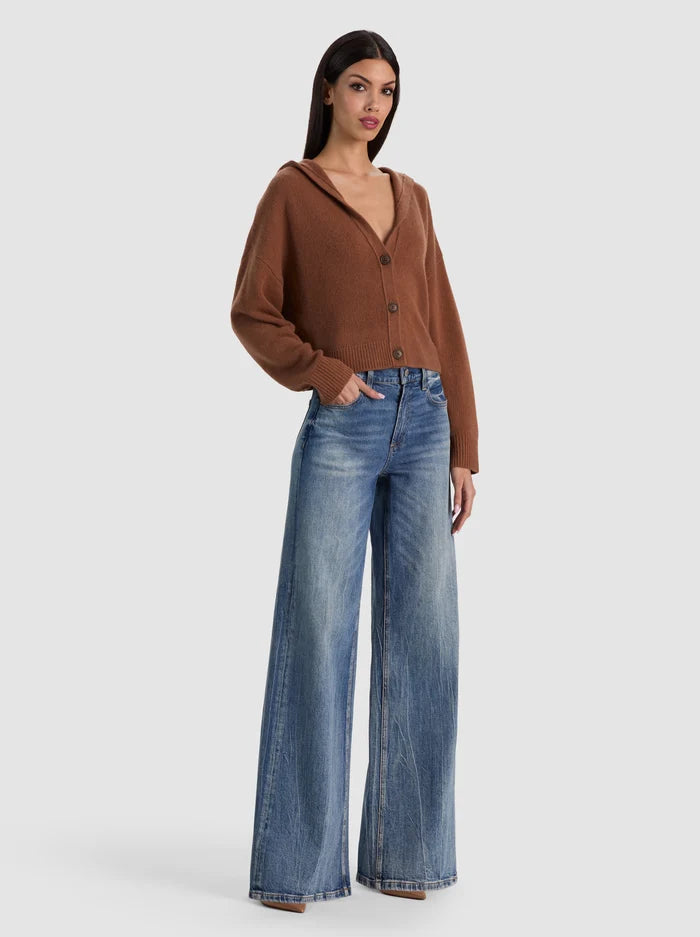 COREY HOODED CASHMERE CARDIGAN-CAMEL-ALICE + OLIVIA