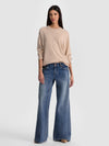 LAURA CASHMERE PULLOVER-OATMEAL HEATHER-ALICE + OLIVIA
