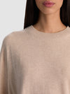 LAURA CASHMERE PULLOVER-OATMEAL HEATHER-ALICE + OLIVIA
