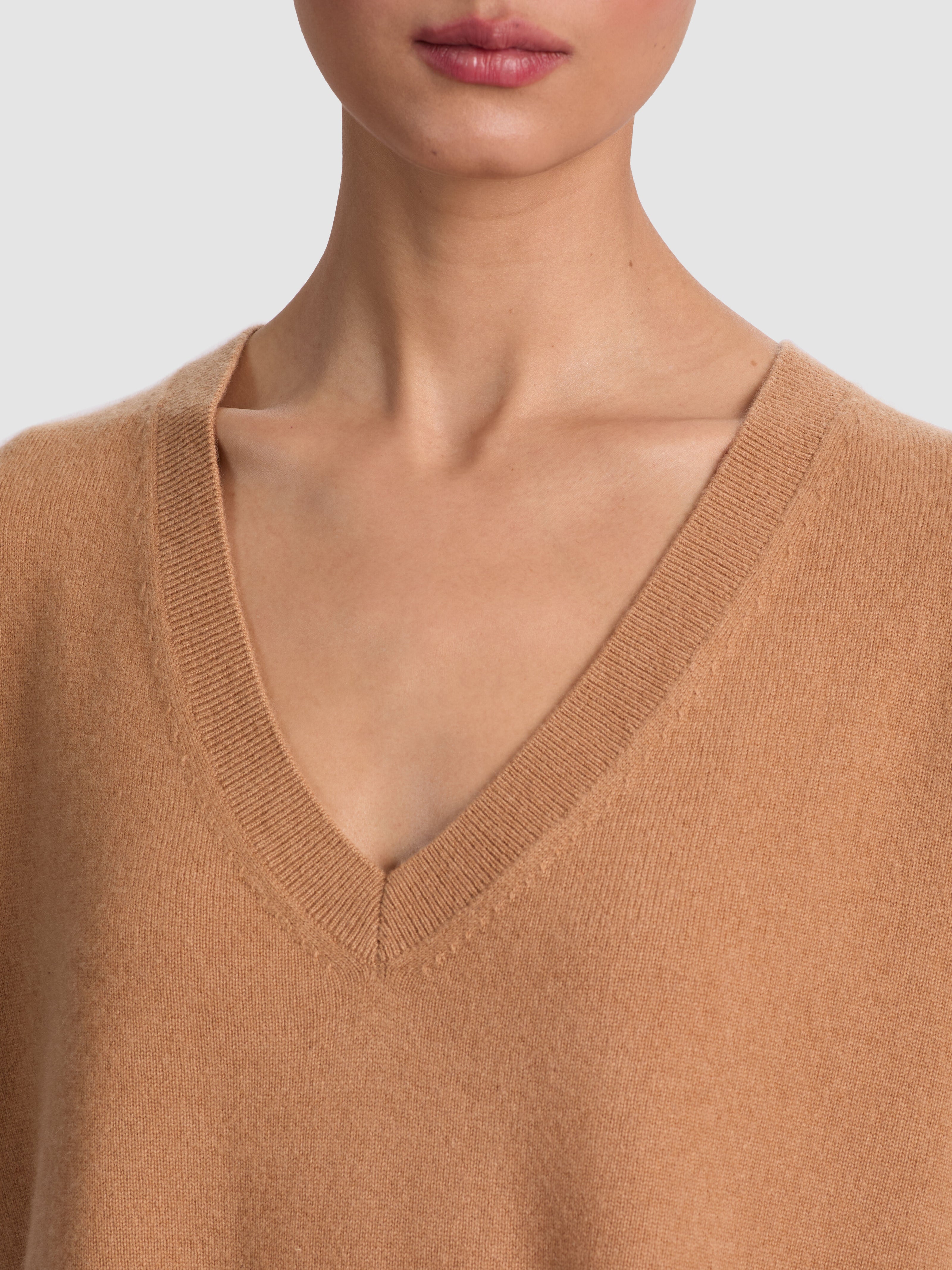 WILLIAMS CASHMERE PULLOVER-PRALINE-ALICE + OLIVIA