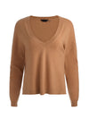 WILLIAMS CASHMERE PULLOVER-PRALINE-ALICE + OLIVIA