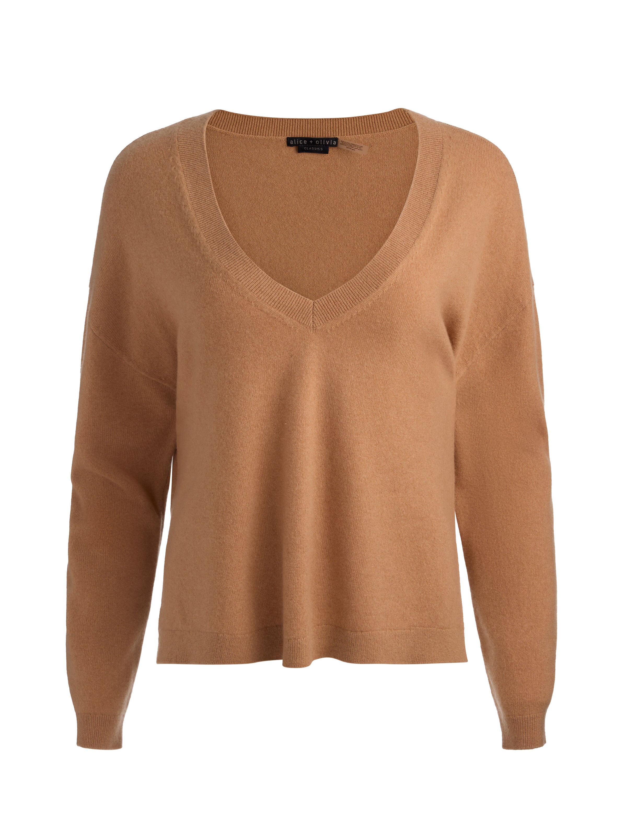 WILLIAMS CASHMERE PULLOVER-PRALINE-ALICE + OLIVIA