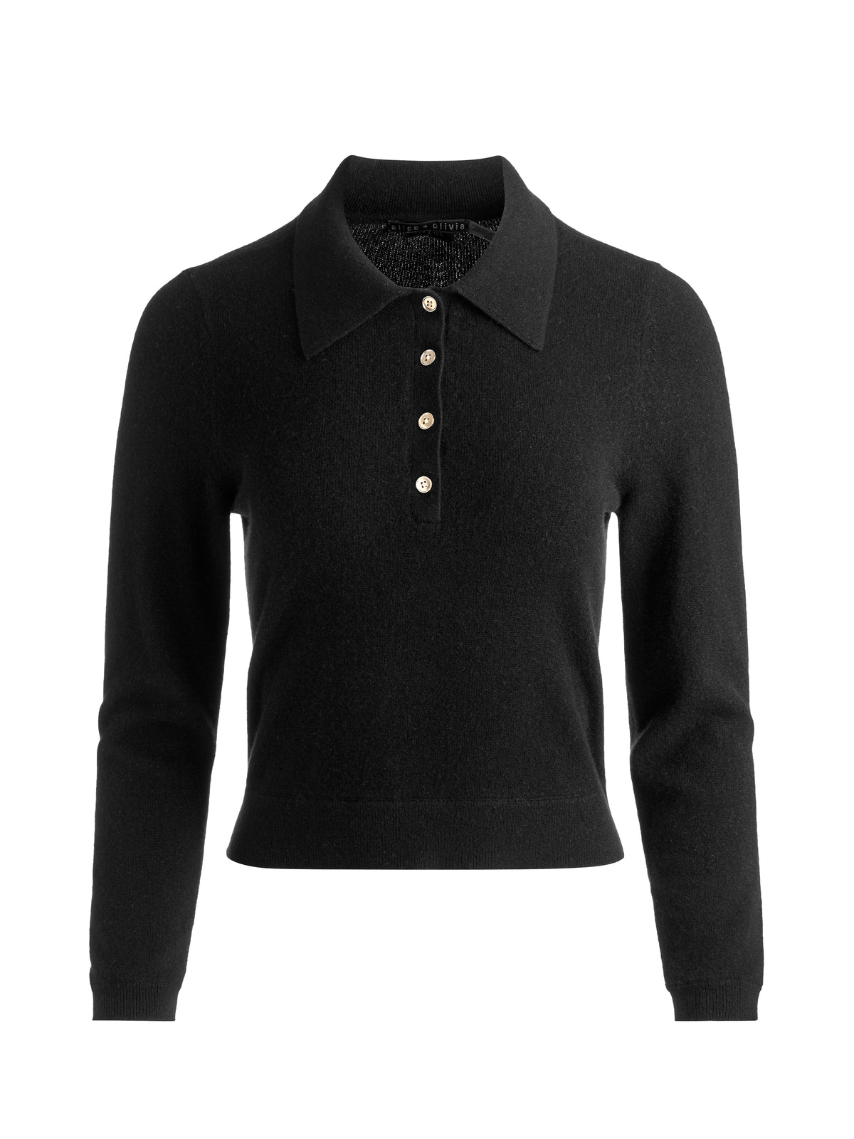 TREVOR CASHMERE POLO - BLACK