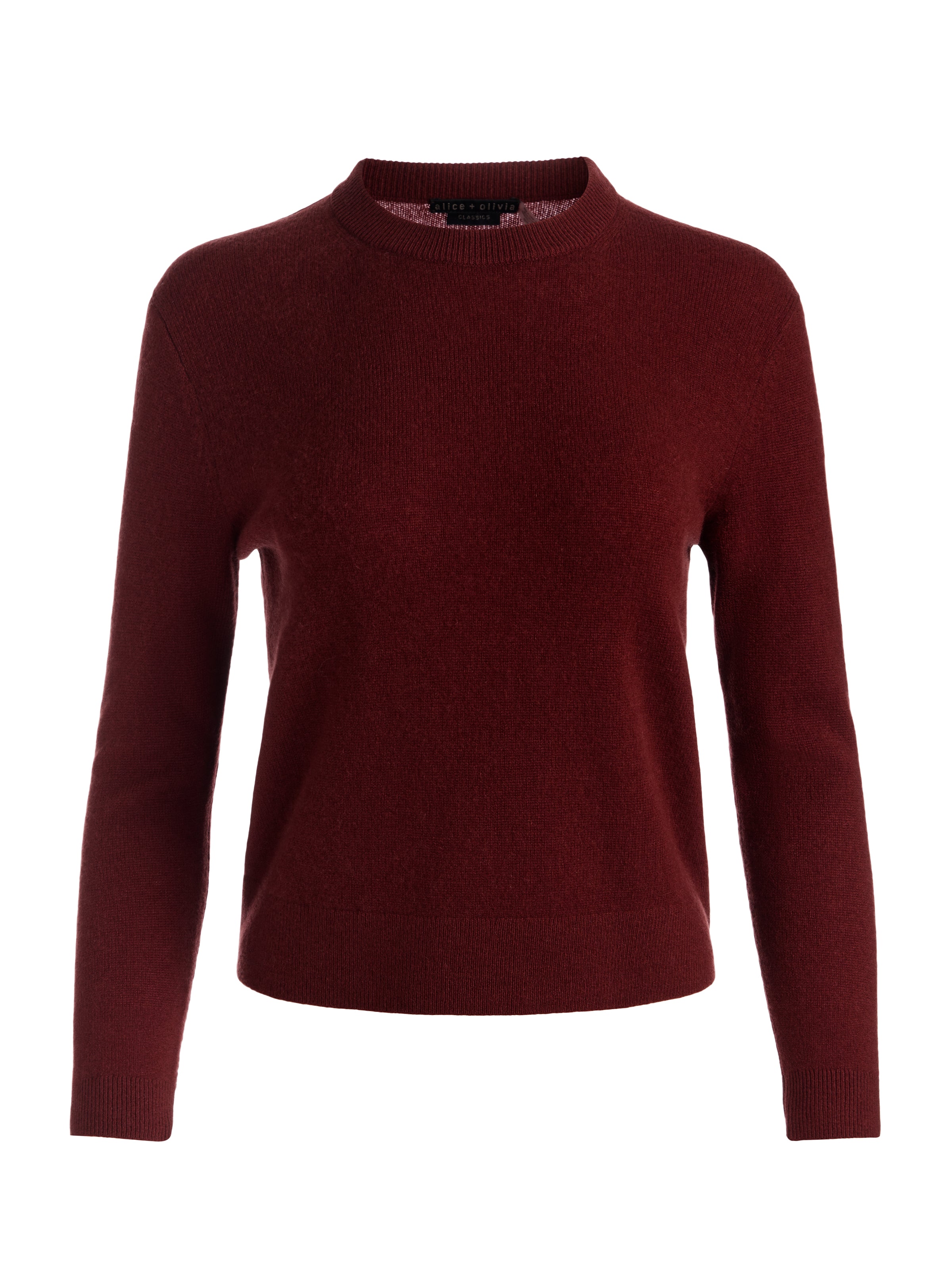 SCOTTIE CASHMERE PULLOVER in COGNAC | ALICE + OLIVIA