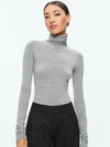 JOYCE LONG TURTLENECK-MEDIUM HEATHER GREY-ALICE + OLIVIA