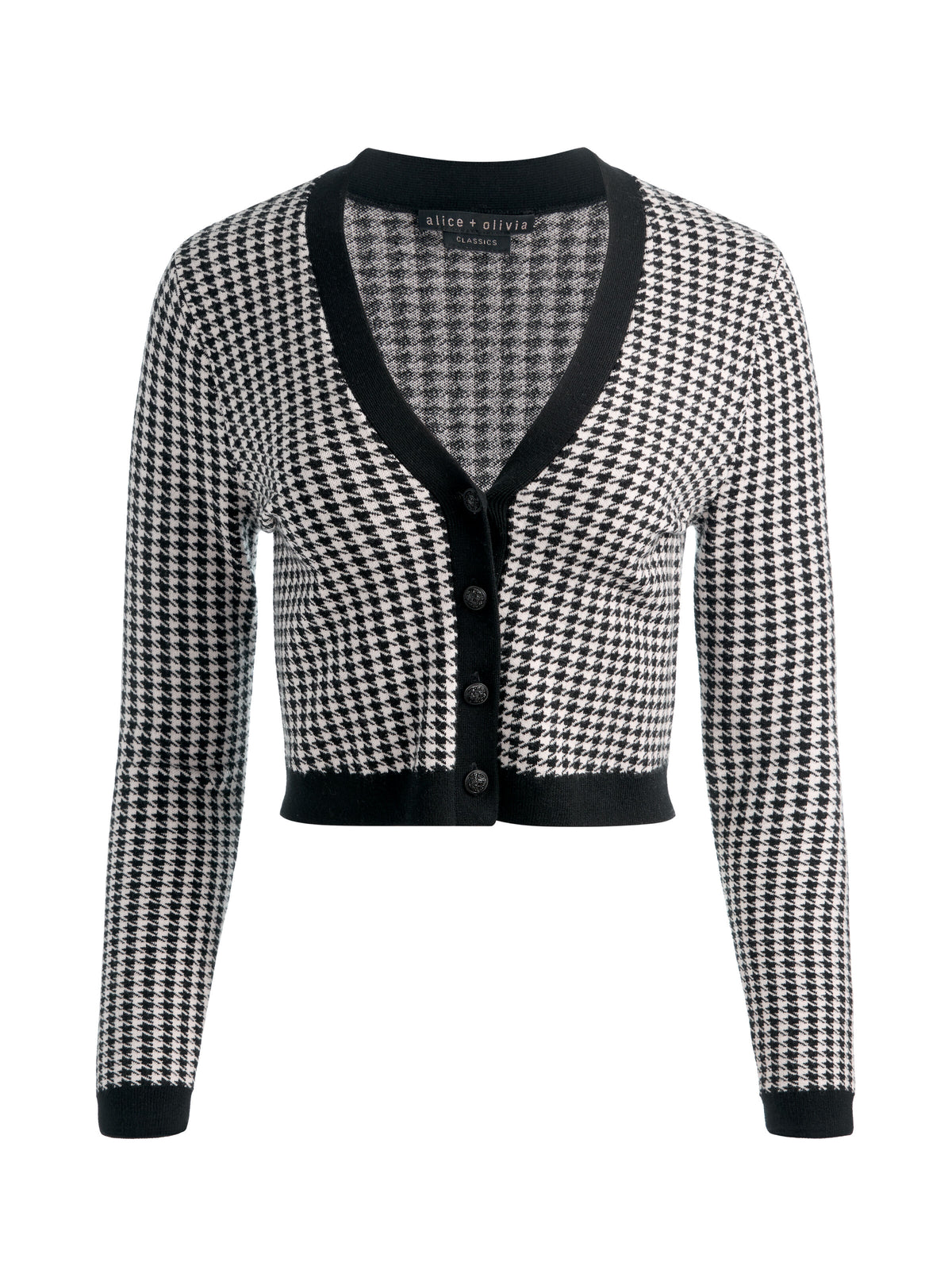 GRACE SHRUNKEN CARDIGAN - BLACK/CHINO