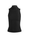 DARCEY WOOL SLEEVELESS TURTLENECK-Black-ALICE + OLIVIA
